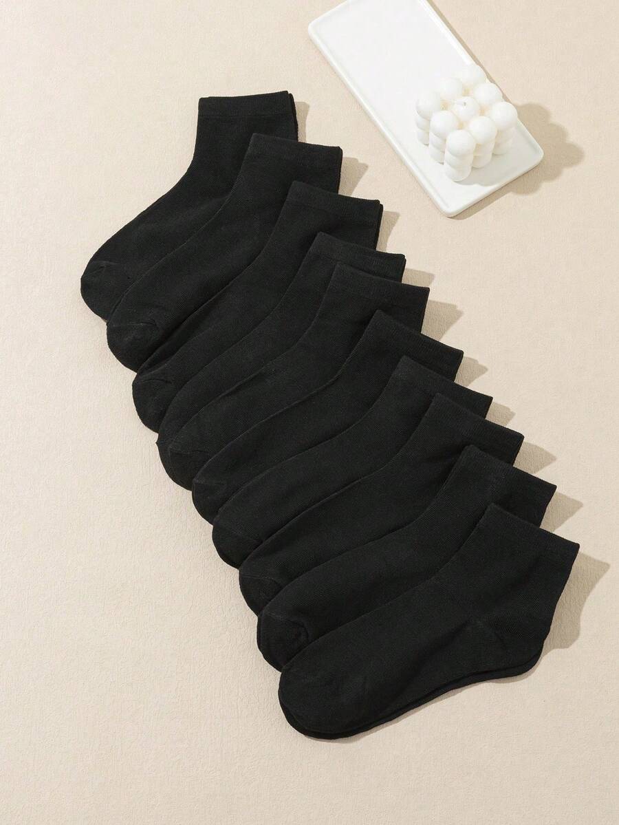 20/10/2 Women's Comfortable Sweat-Absorbent Breathable Minimalist Fashion Flat Socks, Boat Socks, Suitable For Autumn/Winter Wear. Suitable For All Seasons - A - View 1