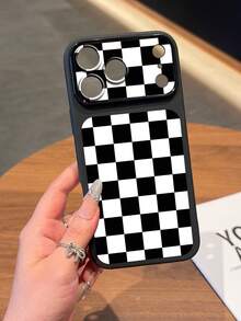 黑白棋盤格手機殼 360°全方位保護 TPU 磨砂霧面手機殼，適用於 iPhone 手機殼與 Galaxy 手機殼，17 Pro Max 手機殼保護殼，可愛手機殼，適用於 iPhone 13 手機殼、 15 手機殼、 16 Pro Max 手機殼、 16 手機殼、 14 手機殼、 15 手機殼、 16 Plus 手機殼，Galaxy 手機殼可作為禮物或個人使用 - 彩色 - 查看 2