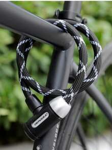 1pc PVC Fully Coated Anti-Scratch Steel Cable Lock, Universal Small Chain Lock For Road Bike, Electric Bike, Yard Fence, Portable And Easy To Store - Multicolor - View 6