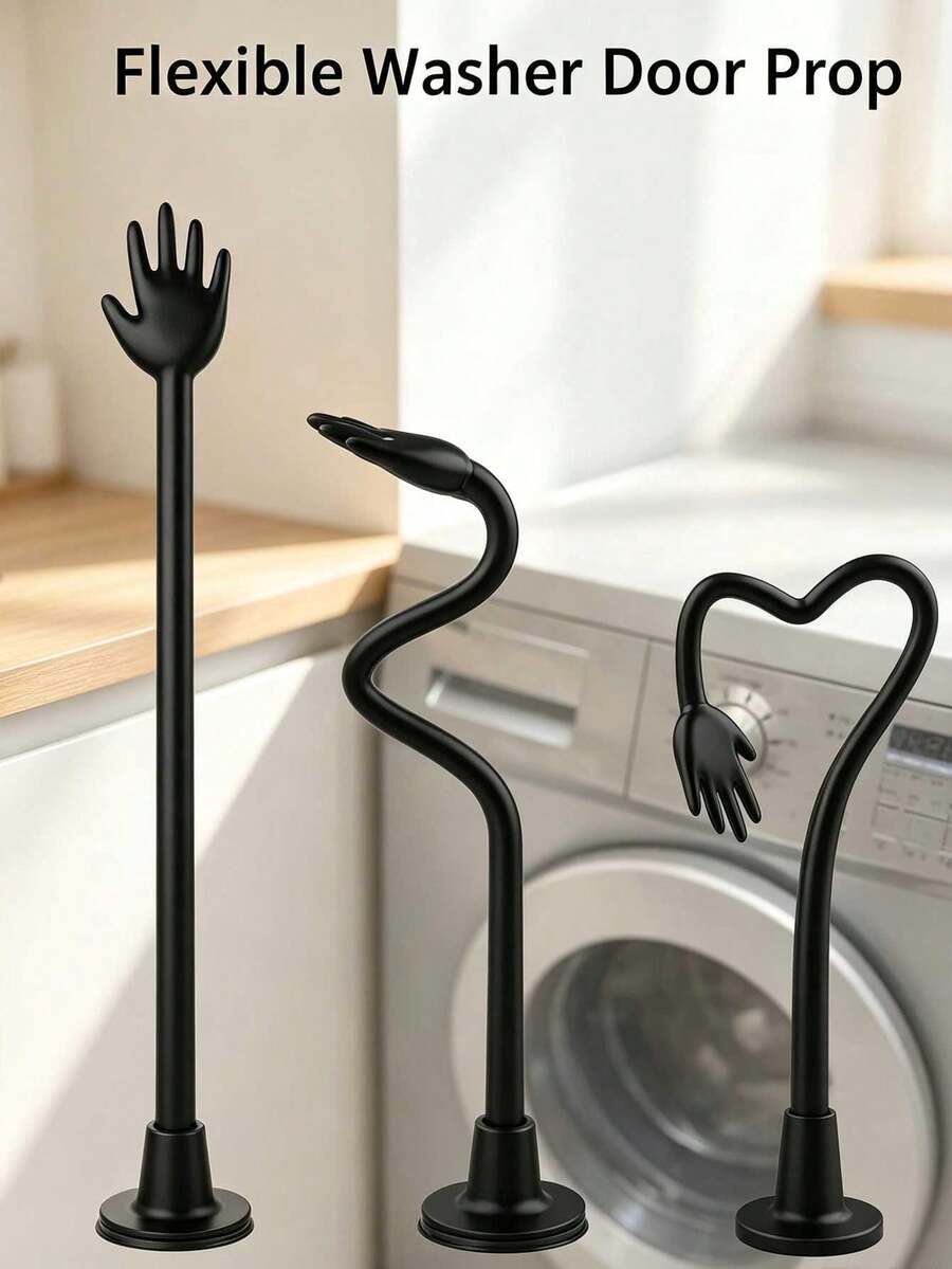 Flexible Hand-Shaped Washing Machine Door Support, Silicone Bendable ...