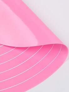 SikeSike 1pc Round Graduated Turntable Non-Slip Mat, Round Silicone Kneading Mat, Large Size Non-Stick Baking Mat With Measurement, Soft Candy Mat, Countertop Mat, Dough Rolling Mat, Oven Liner, Pie Crust Mat - Pink - View 6