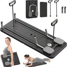 Papan Pilates Lipat 5-in-1 - Papan Latihan Pilates Portabel - Peralatan Olahraga di Rumah dengan Pita Resistensi, Terbuat dari Bahan PP Anti-Putar, untuk Latihan Kekuatan Perut dan Inti, Sempurna untuk Latihan Kekuatan di Rumah - MultiWarna - View 11
