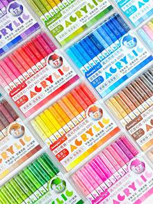 GuangNa High Gloss Acrylic Gel Pens 12/72/168/288 Colors Set, 1.0mm Hard Tip, High Pigment Concentration And Large Capacity Water-Based Ink. Can Create 3D Painting Effects, Suitable For Wood, Ceramic, Metal, Glass And Rock Painting, Back To School Gift - Sets - View 10