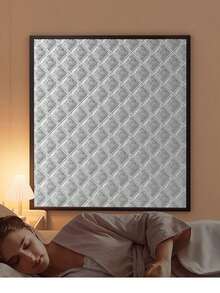 Thickened 3-Layer Thermal Insulated Window Curtain, Windproof Cold-Blocking Blackout Window Cover With Quilted Design For Bedroom, Living Room & Winter Home Use - Thermal Curtains - View 2