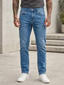 Men Jeans - Medium Wash - View 1