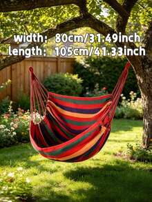 Portable Outdoor Hammock, Hanging Chair, With Hanging Chair, Sturdy Fabric Hanging Chair, Comfortable And Durable Hanging Chair, Perfect For Outdoor, Patio - Multiple Styles and Colors - View 3