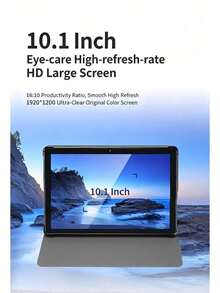 HYUNDAI Y108 Tablet, 5G WIFI Student Cloud Computer, Smart Screen, Android Portable Learning Machine, A75 High-Performance Core, Low Power Consumption, Android 15 System, 10.1-Inch HD Large Screen, Octa-Core Processor - Silver Gray - View 5