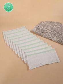 10pcs/Pack CARER Mesh C-Section Recovery Underwear, Elastic Care Shorts, High Waist Disposable Maternity Panties - White - View 18