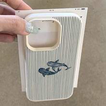 條紋海星圖案時尚手機殼，適用於 iPhone 16/17/16 Pro/16 Plus/16 Pro Max，生日禮物、週年紀念 - 彩色 - 查看 4