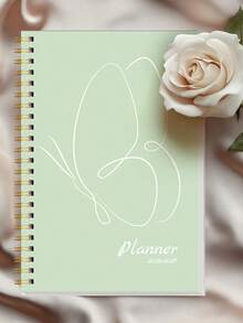 1pc 2026-2027 Planner Notebook With Monthly Calendar Grids, Notes Area & Color Tabs, Halloween Gifts For Work And Home Planning, Office Desk Accessories Office Supplies For Daily Organization - A - View 7