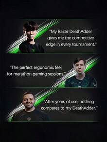 RAZER DeathAdderEssential, sebuah mouse gaming berkabel yang menampilkan desain ergonomis dan ringan, sakelar mikro mekanis, efek pencahayaan RGB, pelacakan optik presisi tinggi, dan kabel paracord ultra-lembut. - View 10