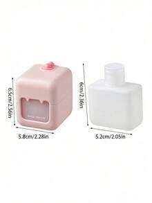 Portable Makeup Remover Box, 2-In-1 Travel Makeup Remover Container With Cotton Pad Storage And Liquid Reservoir, Compact Refillable Makeup Remover Box, Portable Cosmetic Storage Box, Suitable For Travel, Daily Use, Women - Multicolor - View 8
