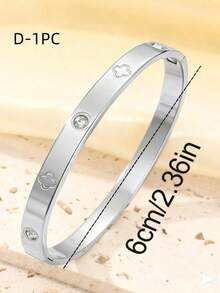 5pcs/1pc Premium Starry Men's Bracelet Set, 304 Stainless Steel, Fade-Resistant, Daily Wear Accessory Gift Suitable For Valentine's Day And Back To School - Silver - View 6