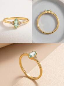 European And American Fashion Elegant Shiny Ring, Suitable For Wedding, Engagement And Party Wear - Multicolor - View 2