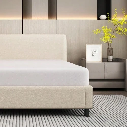 Mattress, Comfortable, Bedspread With Non-Slip Particles And Handles, OEKO-TEX Certified, Ergonomic, Breathable And Durable, Firmness H3, 90x200cm - White - View 1