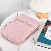 APLUFINE - Funda de Biblia para mujer, funda de transporte suave con accesorios, soporte para niñas, funda portadora, bolsa de iglesia - Rosa Oxidada - Ver 7