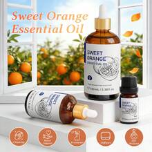 HIQILI Sweet Orange Essential Oil, 10ml/30ml/100ml Pure Natural Fruit Scented Oil, Suitable For Aromatherapy Diffuser, Humidifier, Massage, SPA, Candle And Soap Making, DIY Home Hotel Car Fragrance - Sweet Orange - View 2