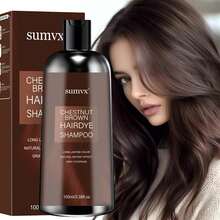 Ginger 4-In-1 Hair Color Shampoo - Plant Extracts, Vibrant Color, Long-Lasting Moisturizing, Gentle On Sensitive Skin, Gentle On Hair, Moisturizes, Tames Frizz, Instantly Hair For Shiny, Voluminous, And Smooth Hair, Unisex. - Multicolor - View 3