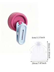 Rotating Suction Cup Storage Rack, Drill-Free Damage-Free Clip, Can Hang Gloves & Towels, Washable Design, High Load Bearing Hook Holder, Multi-Function Hook - Multicolor - View 11
