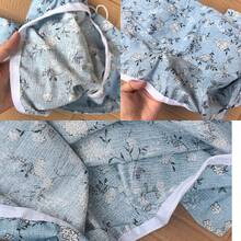 1pc Blue Artistic Leaf Pattern Ironing Board Cover Polyester Heat Resistant Elastic Edges Easy To Install Machine Washable Fits Most Ironing Board Sizes Scorch Resistant - Blue Flowers - View 12