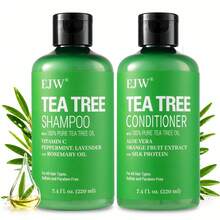 Set Sampo dan Kondisioner Tea Tree – Dengan Minyak Tea Tree, Mint, dan Rosemary - Perawatan Kulit Kepala Kering untuk Wanita dan Pria - lainnya - View 7