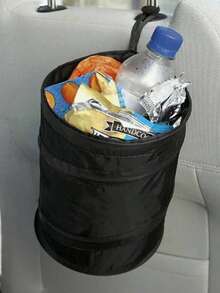Car Trash Can, Car Storage Box, Foldable Trash Can, Easy To Clean Car Interior Accessories, Car Trash Can, Small Car Trash Can, Car Accessories, Car Interior Accessories, Hanging Car Trash Can Suitable For Vehicles, Compact Foldable Design Suitable For Car Interior Space - Car Trash Can - View 7