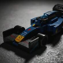 Formula Basic Racing Car Building Blocks - marineblau - Übersicht 2