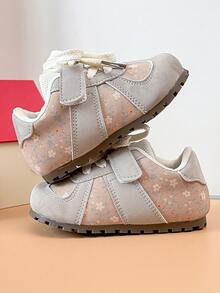 Toddler Floral Patchwork Hook-And-Loop Soft Sole Lightweight Infant Shoes For Home And Outdoor Wear - Blue - View 6