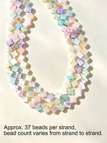 1 Strand Candy Color Sweet Natural Shell Beads Moon Star Heart Shaped Shell Beads Colorful Rice Beads Round Beads DIY Jewelry Making And Decoration Beads For Women Necklace Bracelet Earrings - Candy Colors (Random Assortment) - View 18