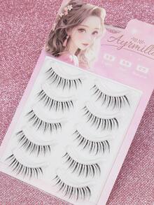 Ayrmilla 5 Pairs Of False Eyelashes, Fine And Elongated Eyelashes, Suitable For Various Occasions Such As Wedding Parties, Daily Work, Weddings, Etc,Slender And Black, Multi-Layer False Eyelashes, Comfortable, Exquisite, Fashionable And Popular Beauty Tools. - Black - View 8