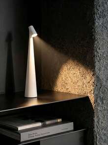 Guanova 1pc Creative Rechargeable LED Desk Lamp, Toothbrush Atmosphere Light, USB Charging Table Lamp, 3-Level Adjustable Light, Built-In Rechargeable Battery, Long Battery Life, Battery Capacity: 1200mAh, Modern Minimalist Nordic Design, Touch Control Desk Lamp, Portable Night Light, Suitable For Various Scenes, Suitable For Living Room/Bedroom/Bar/Restaurant/Office/Bedside Table, Great Gift - Rechargeable Desk Lamp - View 5