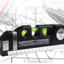 Portable Laser Level, Tape Measure Ideal For Home Remodeling, Batteries Not Included - Black - View 7
