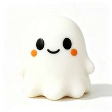 Extra Large Cute Ghost Squishy Stress Relief Toy, Halloween Spooky Cute Ghost Soft Squeeze Sensory Pressure Relief Toy, Collectible Desk Decor, Suitable For Classroom, Home, Halloween Birthday Party Gift - Multicolor - View 12