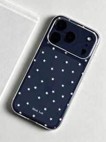 Sparkling Starry Transparent Phone Case, Compatible With 17 Pro Max/16/15/14/13/12 Pro Max/11, Cute Dreamy Glitter Shockproof Protective Cover, Korean Style Gift - The Screen Is Full Of White Stars - View 2