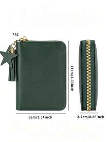 Customizable PU Leather Wallet, Includes Zipper Wallet, Large Capacity Wallet, Credit Card Holder And ID Card Holder, Unisex, Ideal Gift - Multicolor - View 9