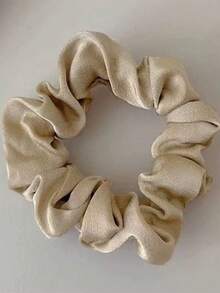 10pcs Women's Solid Color Satin Hair Scrunchies, Simple Elegant Sweet Cute Hair Accessories, Suitable For Daily Use And Holiday Gifts - Multicolor - View 8