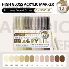 GuangNa 288 Colors High Gloss Acrylic Paint Marker Set, Vibrant Fluorescent Ink, Creates Smooth 3D Effect, Waterproof, Lightfast, High Coverage, Large Ink Capacity, Student Art Marker 14 Color Series Set, Stackable Colors, Paper Color Locking Ink, Suitable For Glass/Rock, DIY Graffiti | Boys/Girls Gift Set - Multicolor - View 34