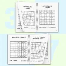 Super Sudoku Spiral Logic Puzzle Notebooks, Beginner To Challenge 4-Level Progressive Number Grid Games, Focus & Concentration Training, Logical Thinking, Problem Solving, Brain Training, Screen-Free Home Classroom Travel Activity - Super Sudoku - View 6