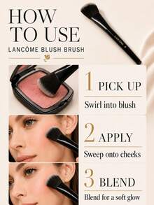 Lancôme Blush Brush, 1pc, Angled Soft Bristles For Easy Blending, Comfortable Handle, Creates Natural Blush Look Suitable For All Skin Types - Blush Brush - View 9