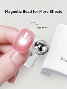 BORN PRETTY 1pc White Rotating Cat Eye Magnetic Nail Art Tool, Strong Magnet Fast Shaping, Suitable For Beginners, Home & Salon Nail DIY - White - View 7