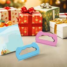1 pieza, Cortador de papel de regalo de doble extremo, Cortador deslizante de papel de regalo para envolver, Herramienta de corte de papel para Navidad, días festivos y cumpleaños - Multicolor - Ver 5