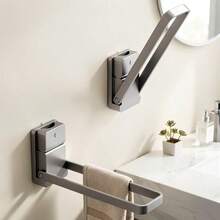 This Foldable Towel Rack With Suction Cups Is Perfect For Hanging By The Sink, Featuring A Drill-Free Design Kitchen Sink Towel Rack, Bathroom Towel Rack, Suction Cup Towel Rack, Drill-Free Storage Rack, Foldable Towel Bar, Wall-Mounted Towel Rack, Kitchen And Bathroom Storage - Multicolor - View 6