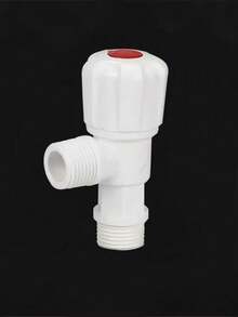 Thickened Plastic Triangle Valve Sealing Tape Set, Toilet Faucet Water Heater 3-Way Connection Angle Valve Shut-Off Valve, Universal G1/2 Thread Interface, Adjustable Water Flow 3-Way Adapter, Bathroom Shower Water Flow Control Valve - Upgraded a - View 4