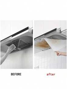 Disposable High-Efficiency Oil-Absorbing Smoke-Free Kitchen Range Hood Filter Paper, Universal Size, With Durable Adhesive Backing Protective Film - Multicolor - View 6