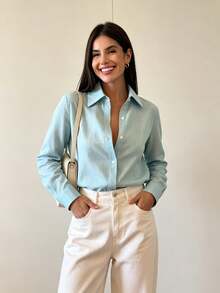Women Two-Piece Outfits - Blue - View 4