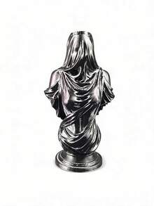 1 Piece Gothic Portrait Sculpture Resin Vase, Dark Academia Baroque Figure Plant Pot Decorative Centerpiece For Living Room Home Decor - 1PC - View 8
