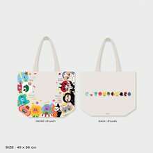 GMMTV Canvas Tote Bag, Fan Character Tote Bag | LOVE OUT LOUD FAN FEST, GeminiFourth, PondPhuwin, JoongDunk, FirstKhaotung - Multicolor - View 7