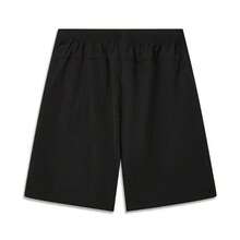 LI-NING Men's BADFIVE Color Block Splicing 100% Polyester Lightweight Quick Dry Loose Fit Basketball Sports Shorts AKSW261 - Black - View 2