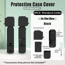 Compatible With Osmo Pocket 3, Silicone Protective Case, Gimbal Protective Cover, Lens Protector, Anti-Scratch Protective Case, Shockproof Protective Case, Soft Silicone Protective Case, Dustproof Accessories, Camera Body Accessories - View 19