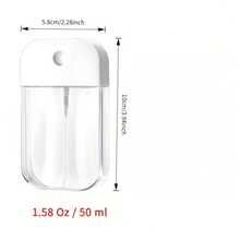 2pcs 1.58oz Mini Spray Bottles (With Fine Mist Nozzle) Card Spray Bottles - Transparent PVC-Free Plastic Material, Fragrance-Free Portable Travel Cosmetic Spray, Suitable For Facial Care, Plant Watering And Home Cleaning. Durable Stylish Design, Compact Spray Bottles - Multicolor - View 5
